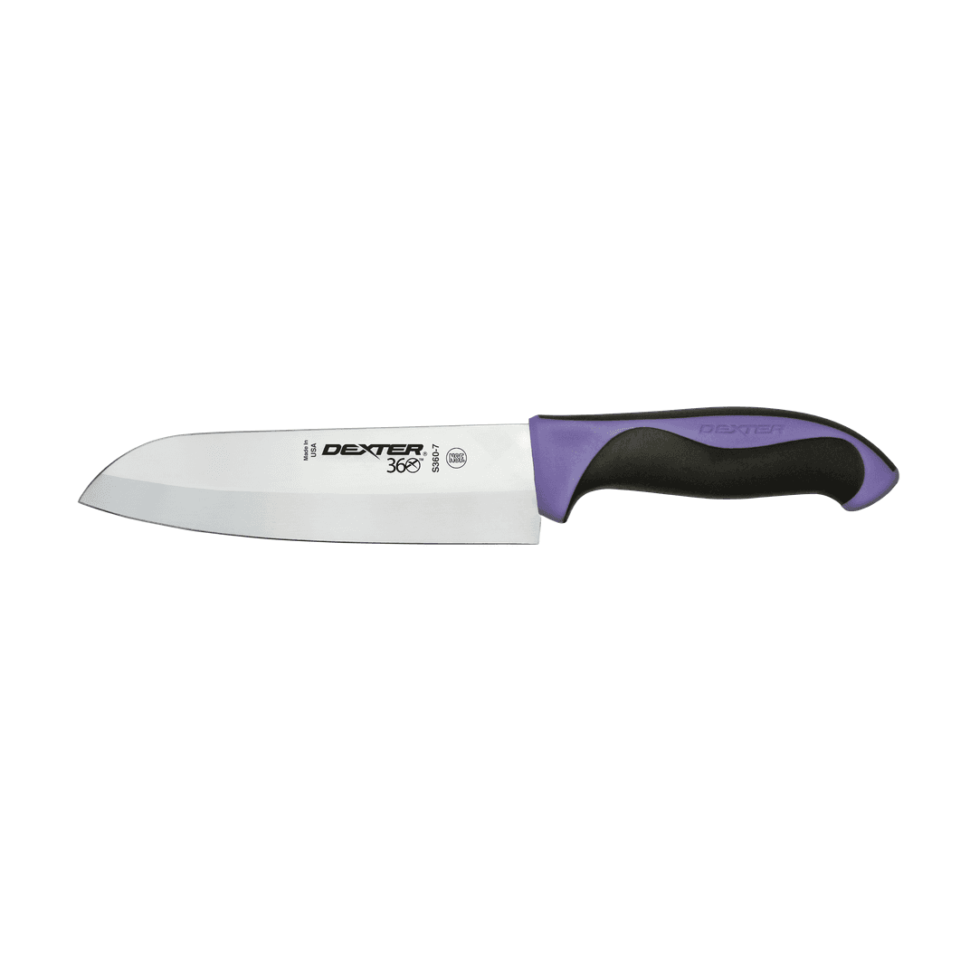 360 Series Santoku Knife 7 IN Carbon Steel Purple 1/Each