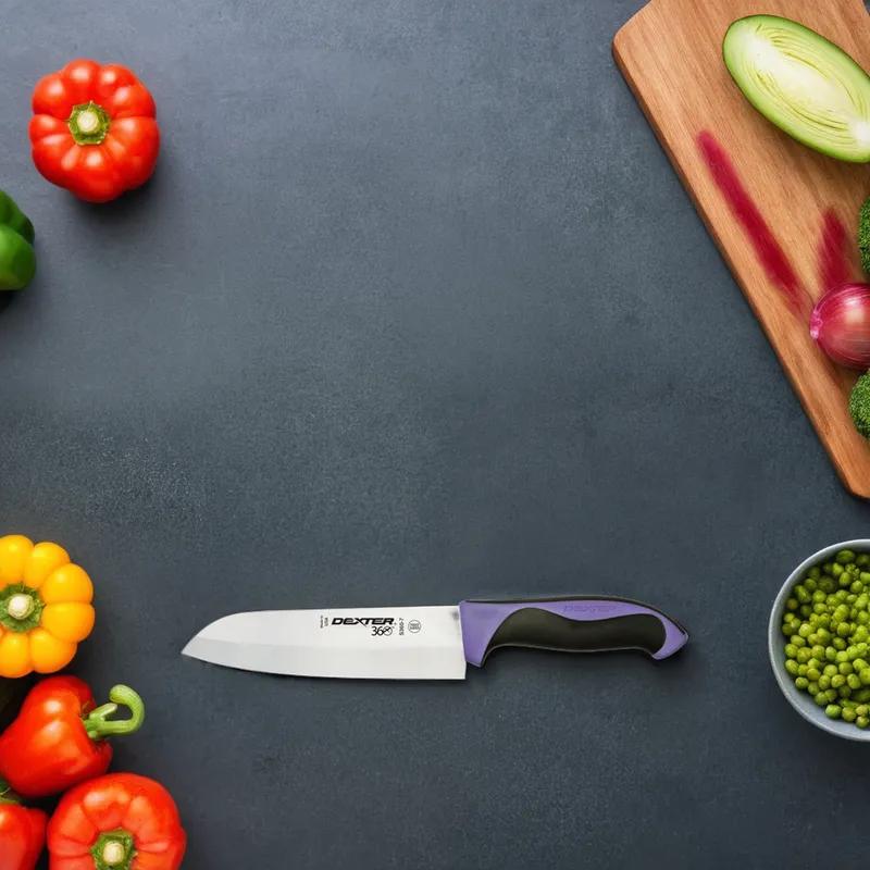 360 Series Santoku Knife 7 IN Carbon Steel Purple 1/Each