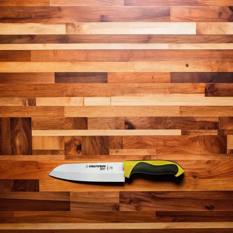 360 Series Santoku Knife 7 IN Carbon Steel Yellow 1/Each