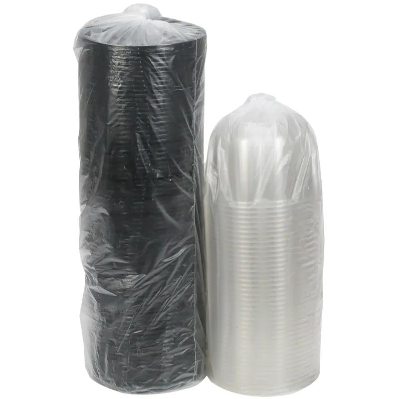 RoseDome Cake Container & Lid Combo With Dome Lid 6.75X4.5 IN PET Black Clear Round 160/Case