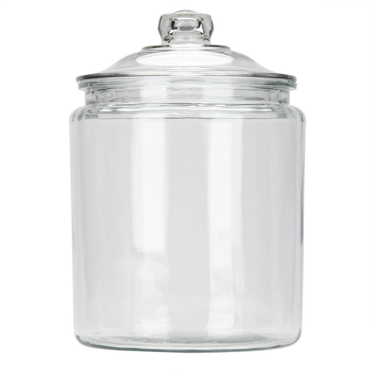 Jar & Lid Combo 2 GAL 10.25 IN Glass Clear Round 1/Each