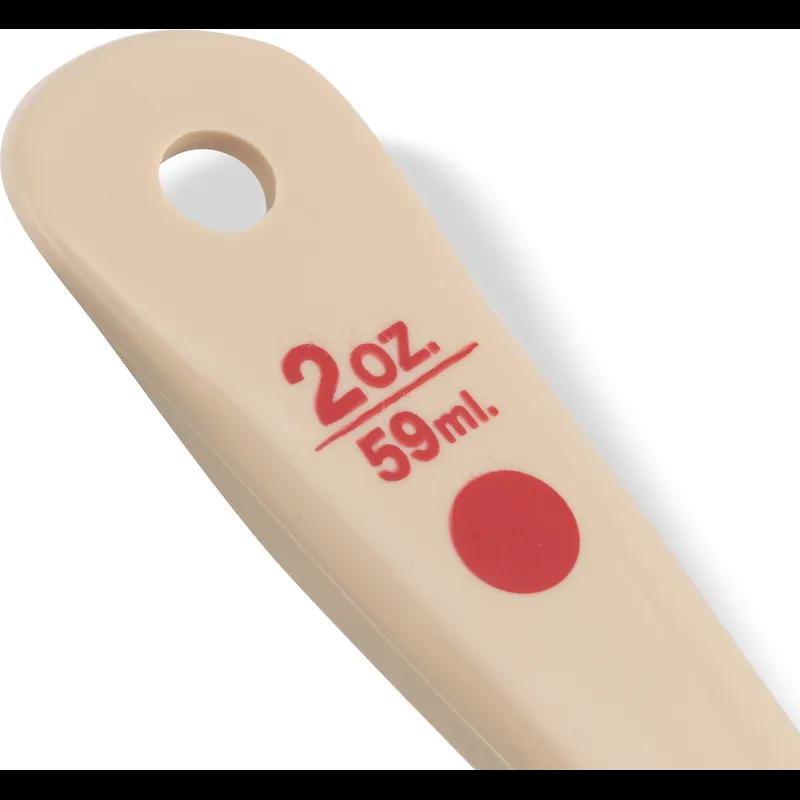 Measure Miser® Portion Server 2.50X6.55 IN 2 OZ PC Beige Perforated Short Handle With Hanging Hole 12/Pack