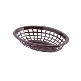 Side Order Basket 7.75 IN HDPE Brown Oval 1/Each
