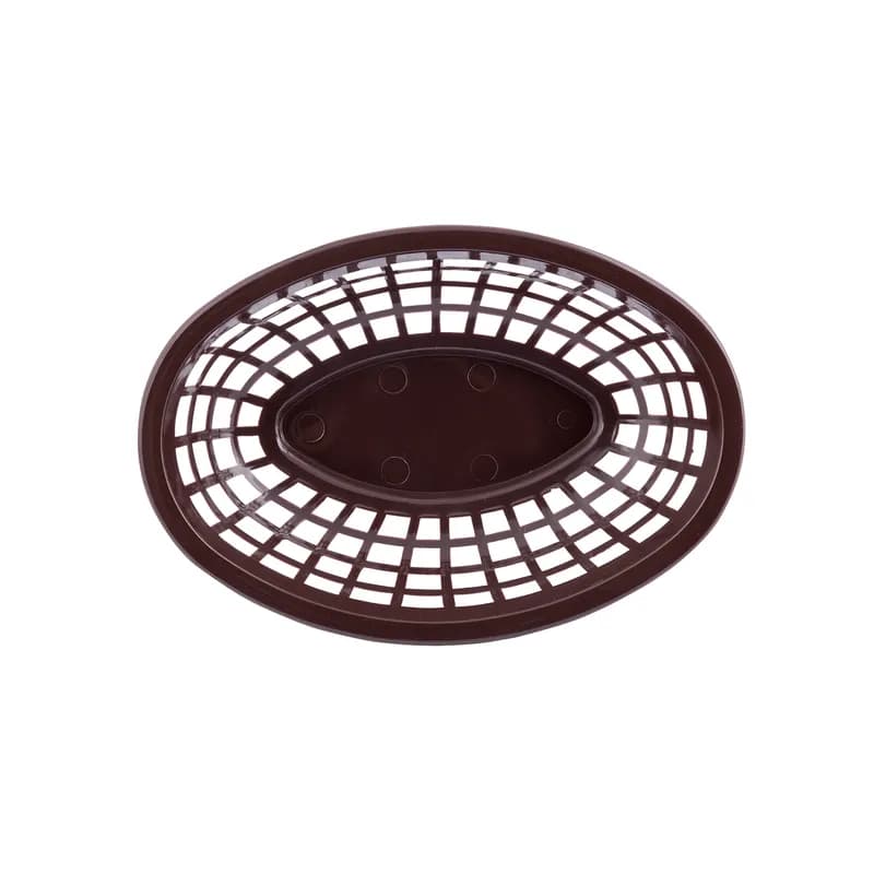 Side Order Basket 7.75 IN HDPE Brown Oval 1/Each