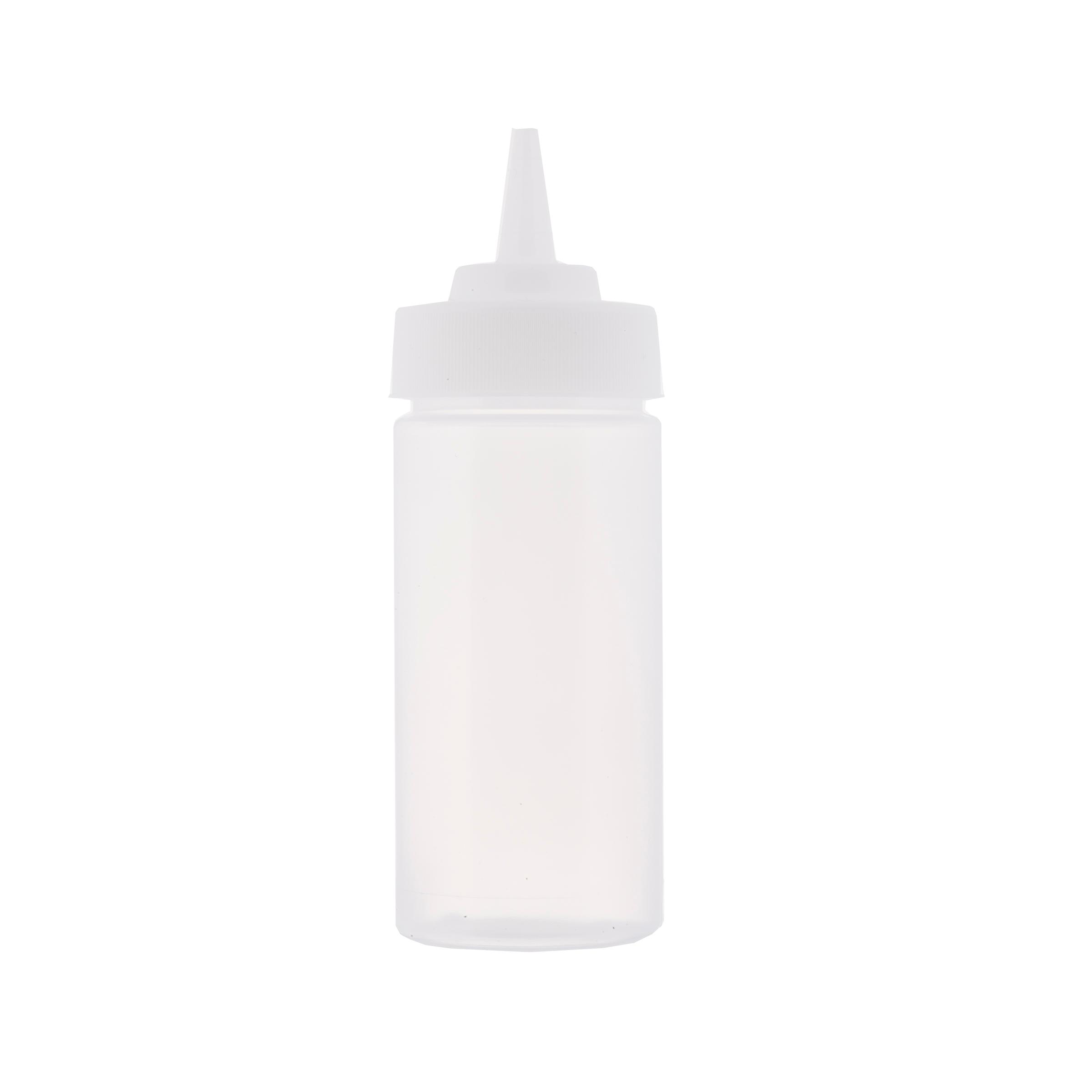 Bottle 8 OZ LDPE Clear Wide Mouth Squeeze 1/Each