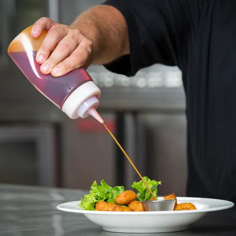 Bottle 8 OZ LDPE Clear Wide Mouth Squeeze 1/Each