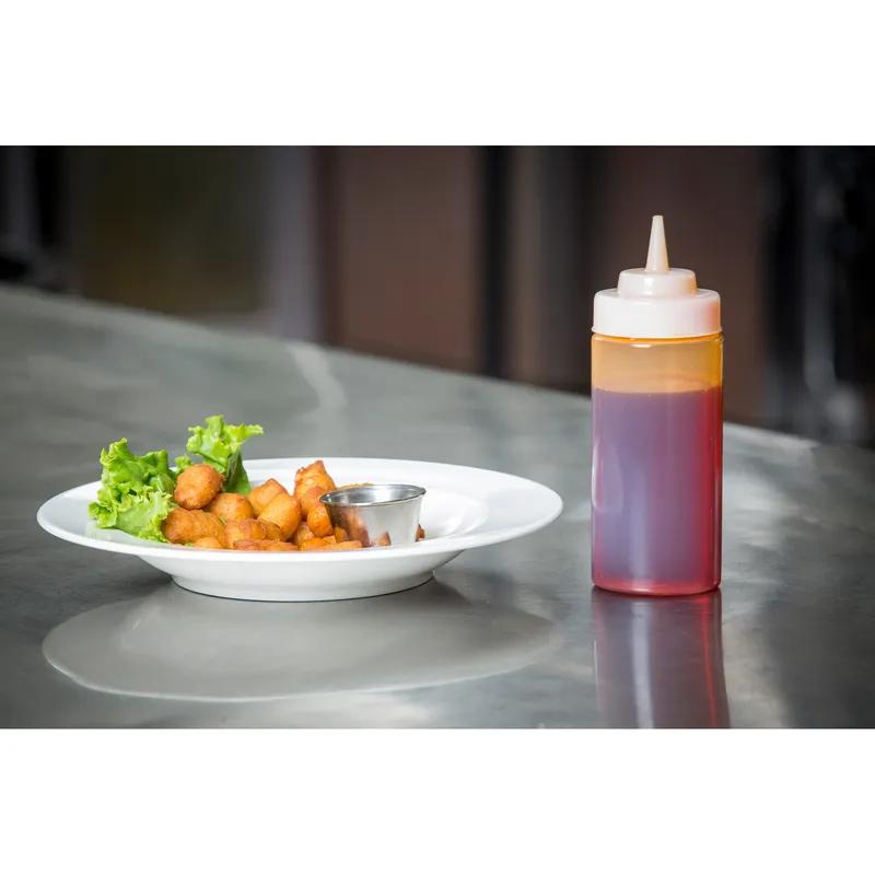 Bottle 8 OZ LDPE Clear Wide Mouth Squeeze 1/Each