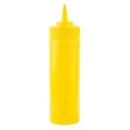 Bottle 12 OZ 2X8.5 IN LDPE Yellow Wide Mouth Dishwasher Safe Squeeze 1/Each