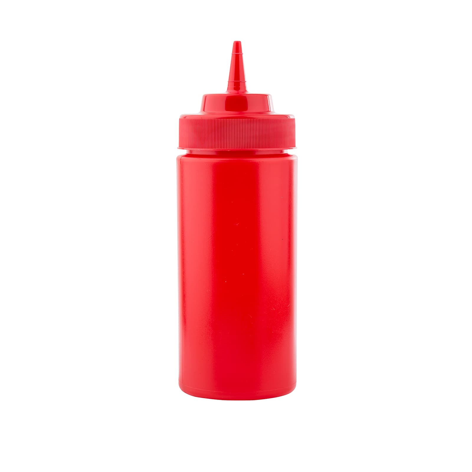 Bottle 16 OZ 2.75X8 IN LDPE Red Wide Mouth Dishwasher Safe Squeeze 1/Each