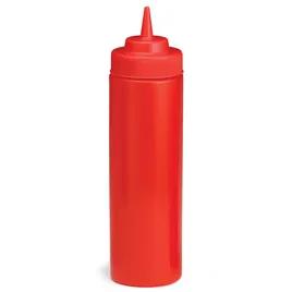Bottle 24 OZ 2.75X9 IN LDPE Red Round Wide Mouth Dishwasher Safe Squeeze 1/Each