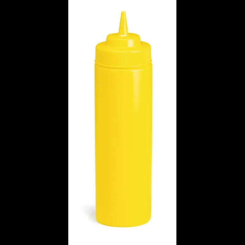 Bottle 24 OZ 9 IN PE Yellow Wide Mouth Dishwasher Safe Squeeze 1/Each
