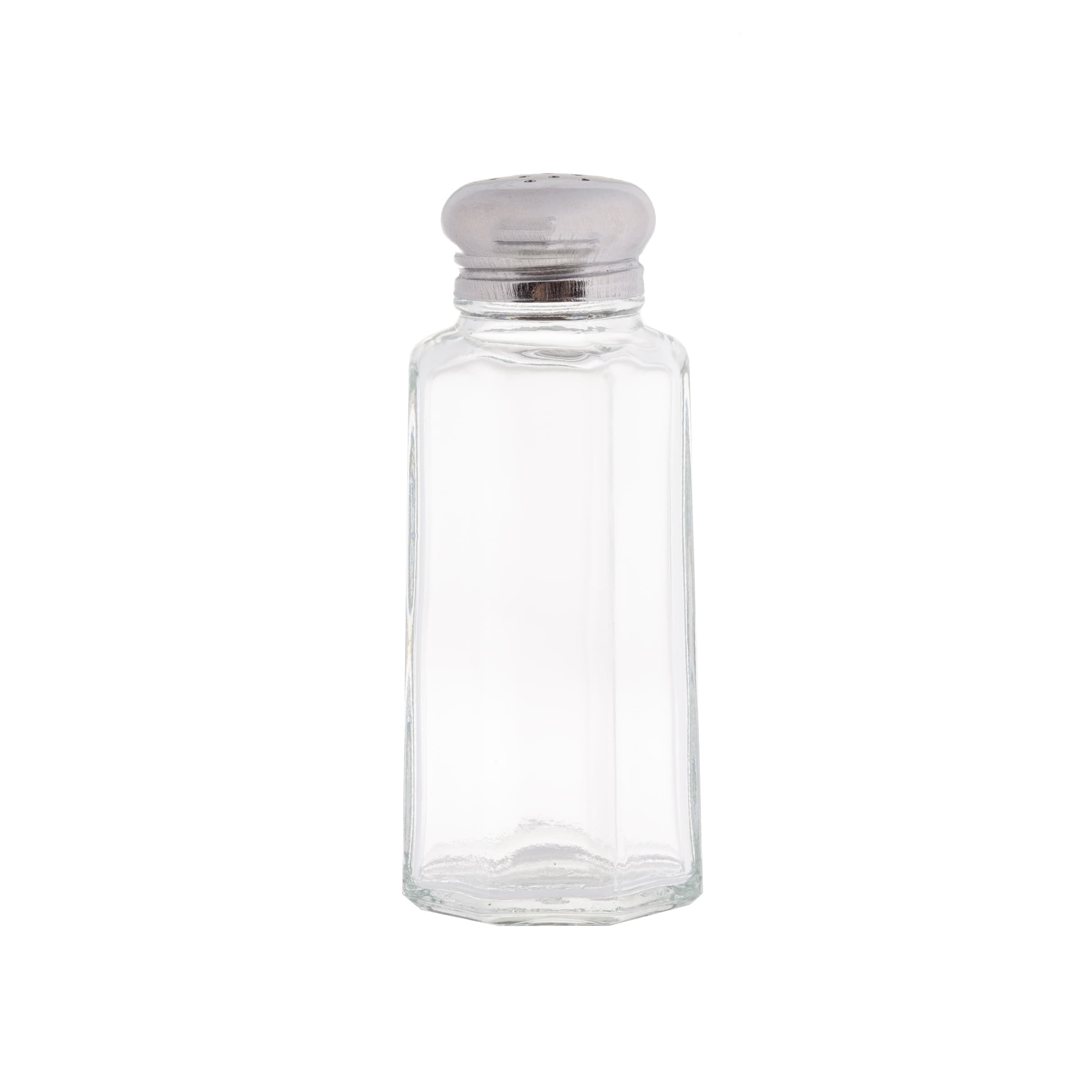 Salt & Pepper Shaker Top 2 OZ Glass Panelled Mushroom Top Hand Wash 1/Each