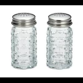 Nostalgia Collection™ Salt & Pepper Shaker 2 OZ Glass Flat Top Hand Wash 1/Each