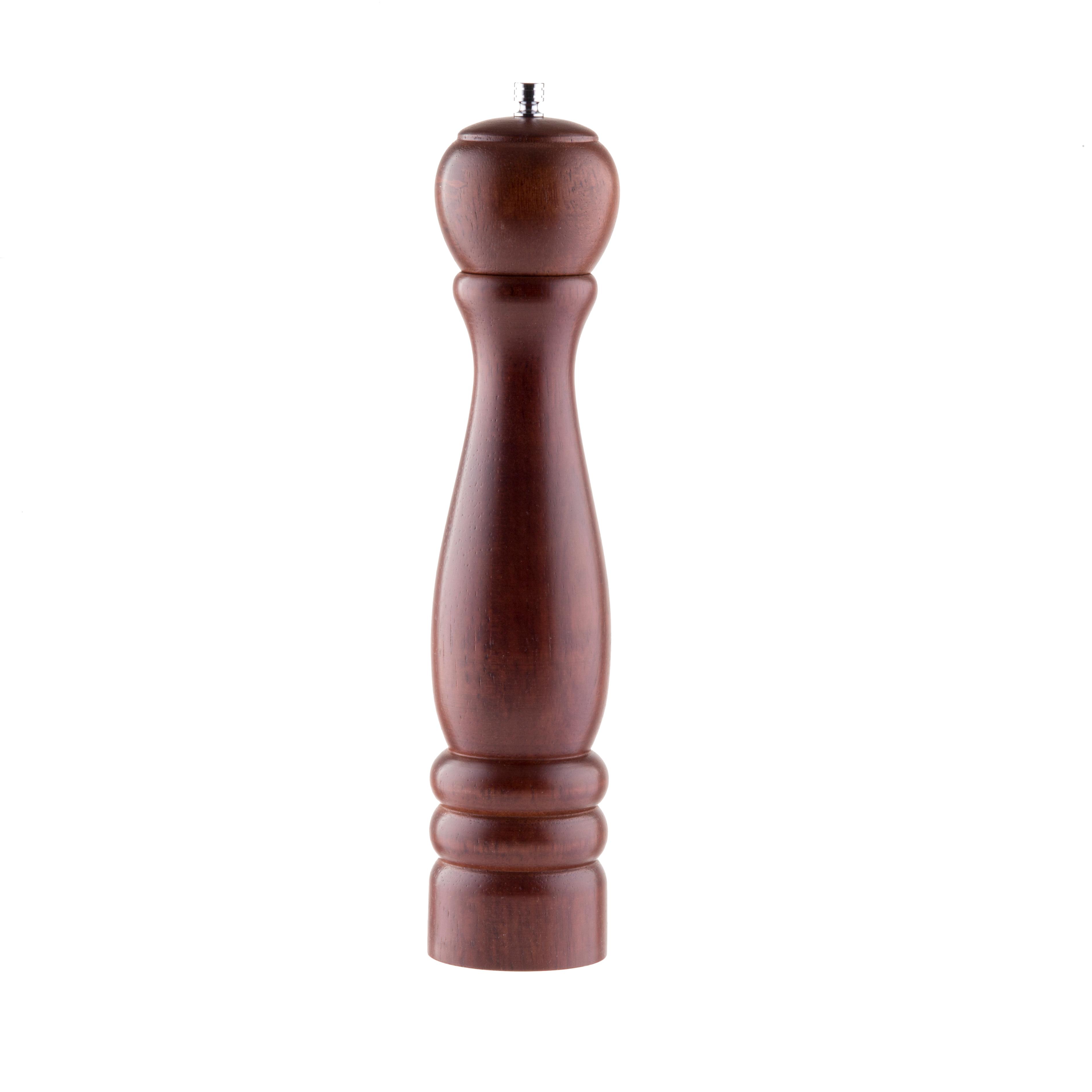 Pepper Mill 12.5X2.625X2.625 IN Rubber Wood Walnut Hand Wash 1/Each