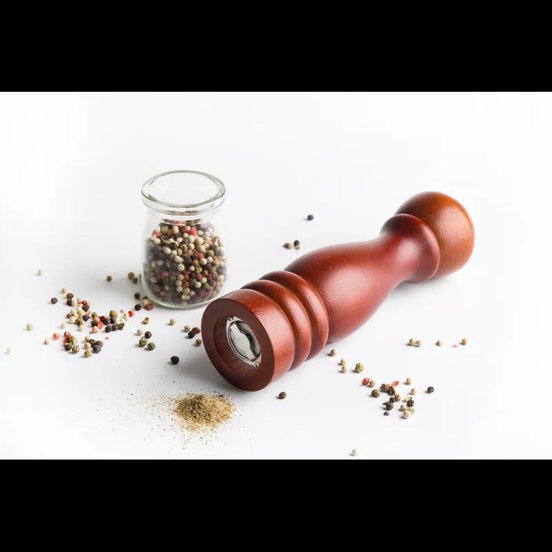 Pepper Mill 12.5X2.625X2.625 IN Rubber Wood Walnut Hand Wash 1/Each