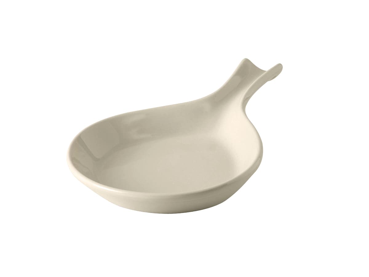 Fry Pan Server 10 IN 12 OZ China Eggshell Oblong Fully Vitrified Oven Safe Dishwasher Safe Microwave Oven Safe 12/Case