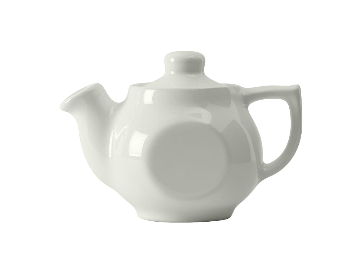 Teapot 10 OZ China White With Lid Fully Vitrified Oven Safe Dishwasher Safe Microwave Oven Safe 12/Case