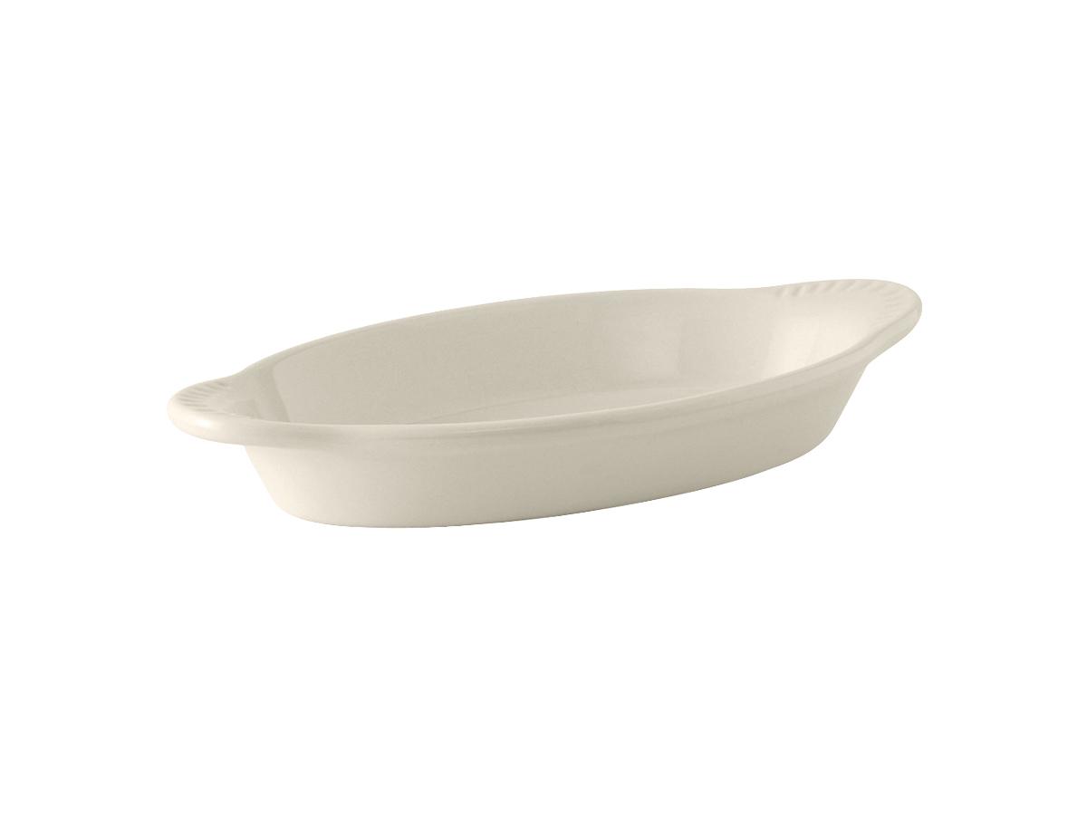 Welsh Rarebit 10.625 IN 17 OZ China Eggshell Oval Fully Vitrified Oven Safe Dishwasher Safe Microwave Oven Safe 12/Case