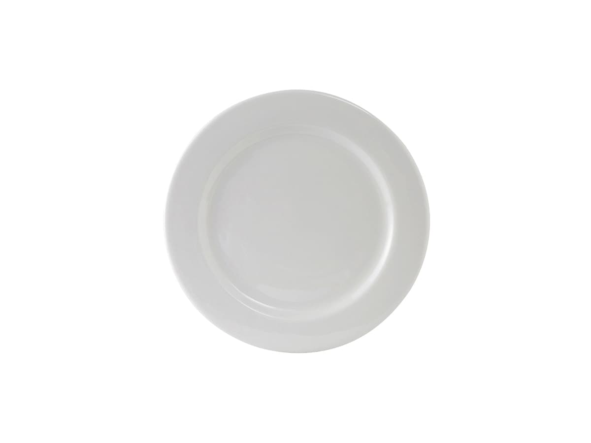 Alaska Plate 5.5 IN China Porcelain White Round Wide Rim Rolled Edge Fully Vitrified 36/Case