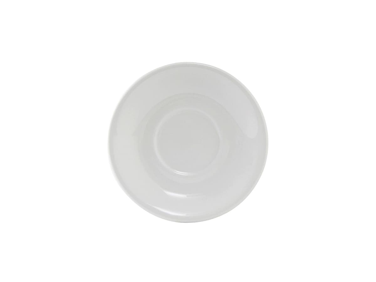 Alaska Demitasse/Espresso Saucer 5 IN China Porcelain White Round Rolled Edge Fully Vitrified 36/Case