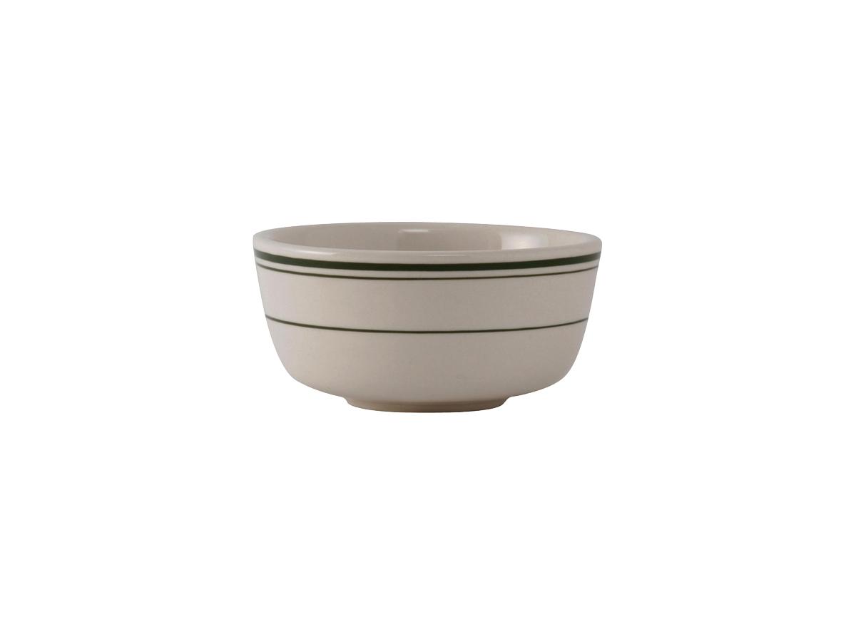 Green Bay Jung Bowl 9.5 OZ China Eggshell Green Round Rolled Edge Banded Fully Vitrified 36/Case
