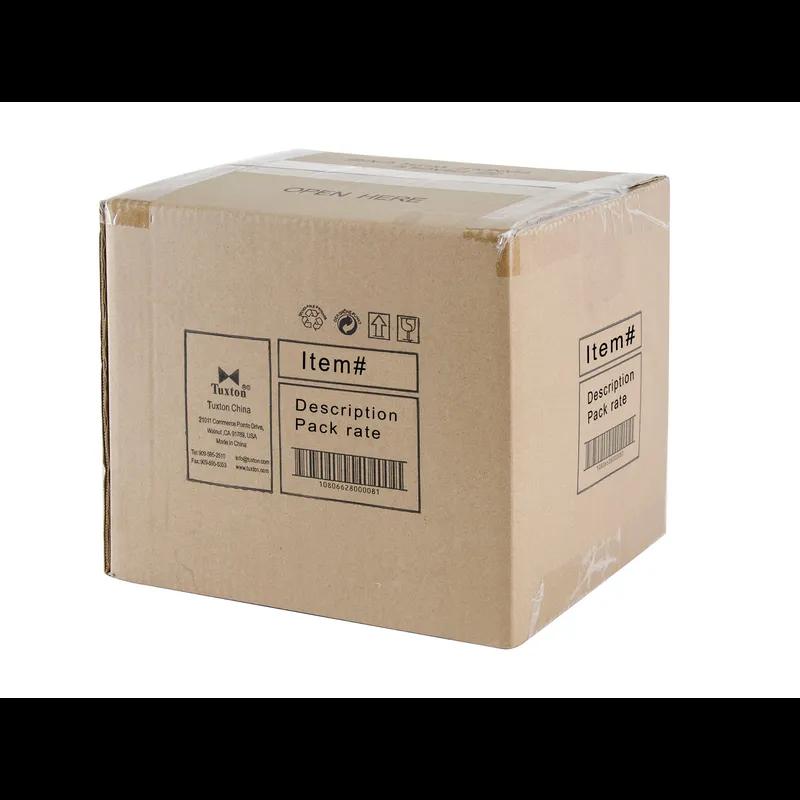 Reno Plate 6.625 IN China Eggshell Round Wide Rim Rolled Edge Fully Vitrified 36/Case