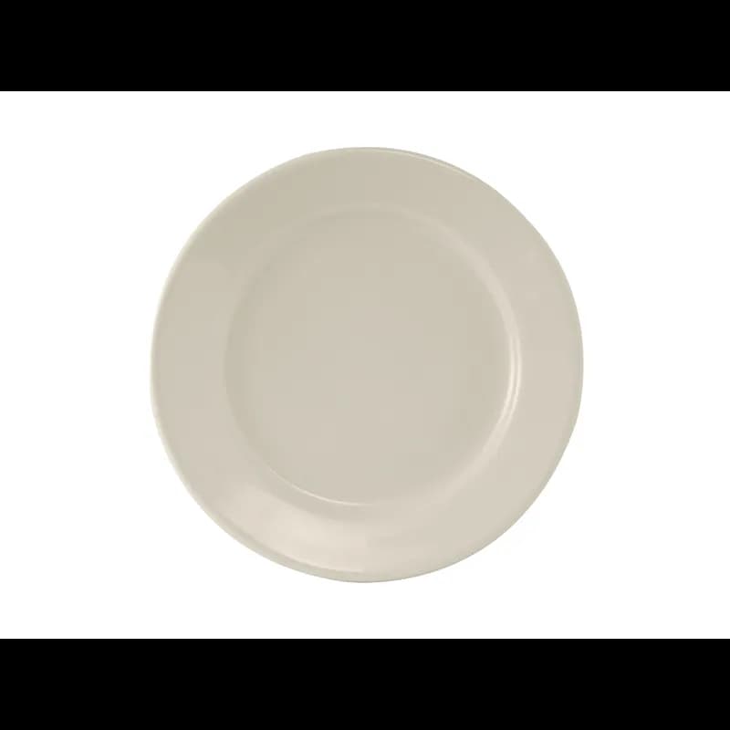 Reno Plate 8.375 IN China Eggshell Round Rolled Edge Fully Vitrified 36/Case