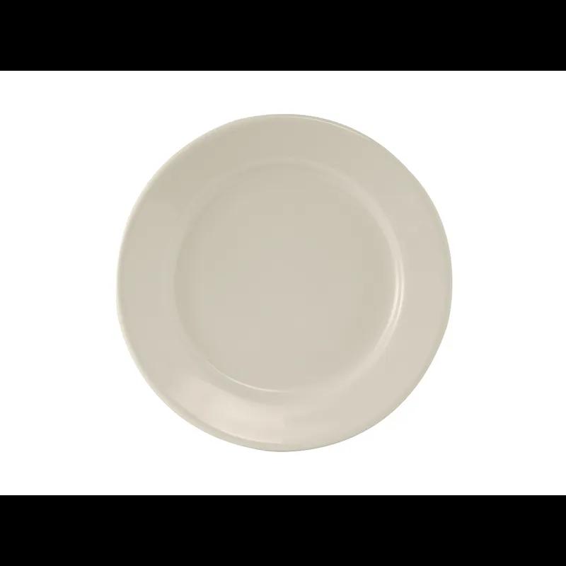 Reno Plate 8.375 IN China Eggshell Round Rolled Edge Fully Vitrified 36/Case