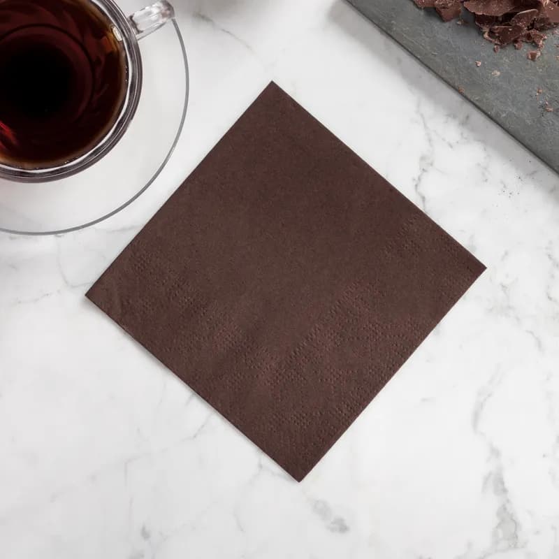 Beverage Napkins 10X10 IN Chocolate 1000/Case