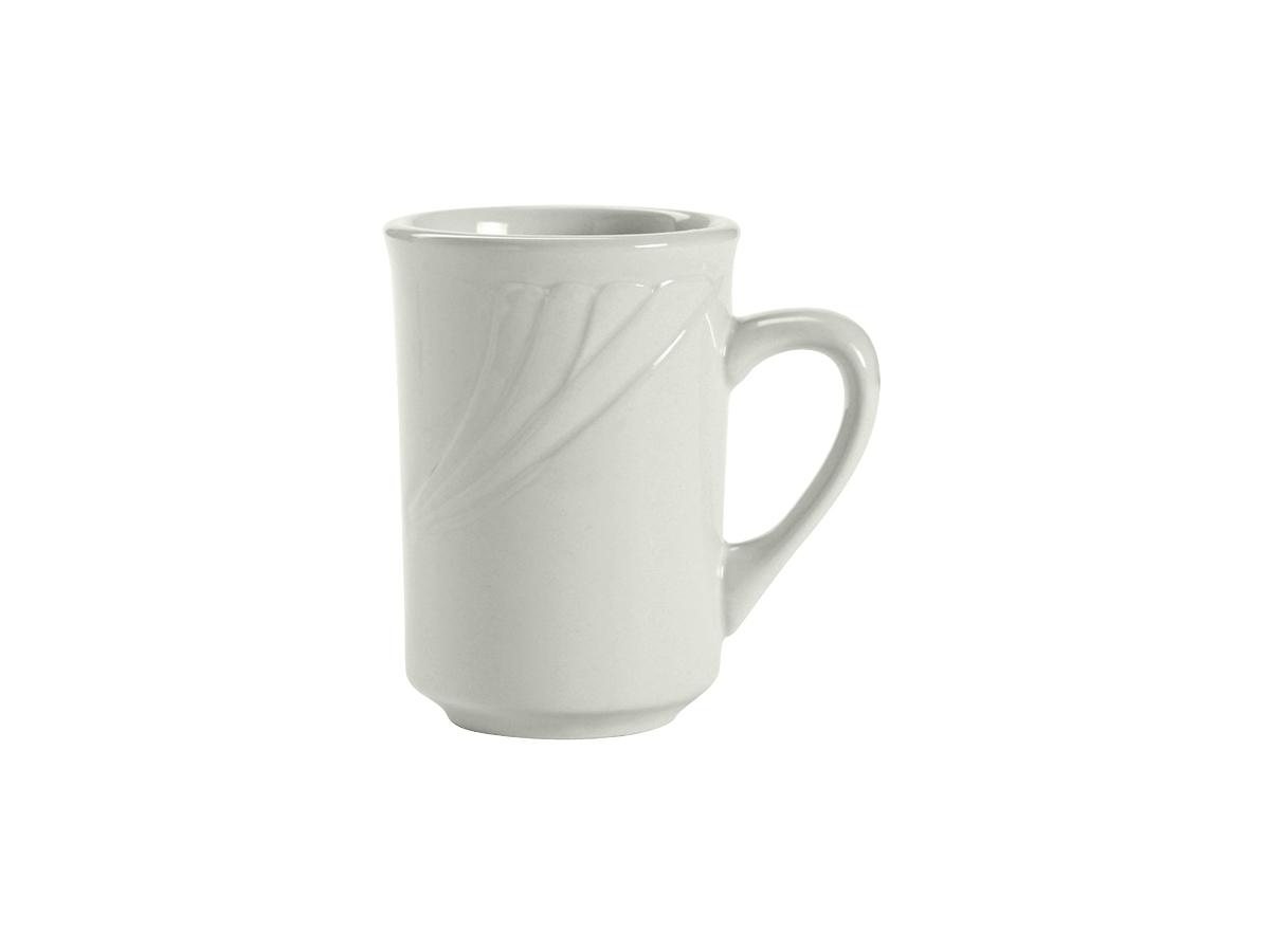 Sonoma Mug 7.5 OZ China Porcelain White Fully Vitrified Embossed Oven Safe Dishwasher Safe Microwave Oven Safe 36/Case