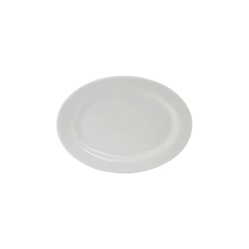 Alaska Platter 8.25X5.75 IN China Porcelain White Oval Rolled Edge 36/Case