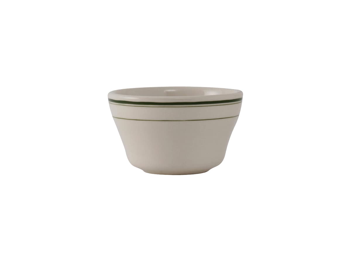 Green Bay Bouillon Cup 4 IN 8 OZ China Eggshell Green Round Banded Fully Vitrified 36/Case