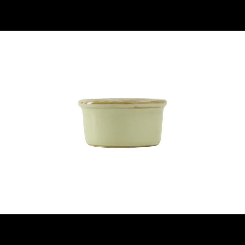TuxTrendz Artisan Ramekin 3X1.5 IN 2.5 OZ China Sagebrush Round Smooth Fully Vitrified 24/Case