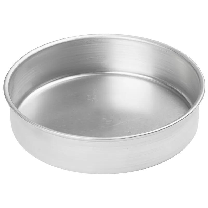 Cake Pan 8X2 IN Aluminum Round Hand Wash 1/Each