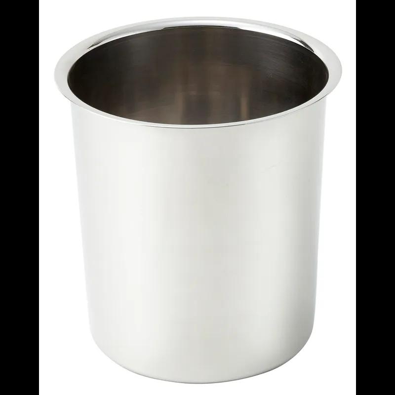 Bain Marie 7.125X7.375 IN 3.5 QT Stainless Steel Bent Rim 1/Each