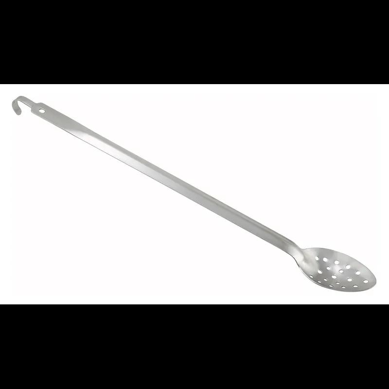 Basting Spoon 21 IN Stainless Steel Heavy Duty With Hook Perforated 1/Each