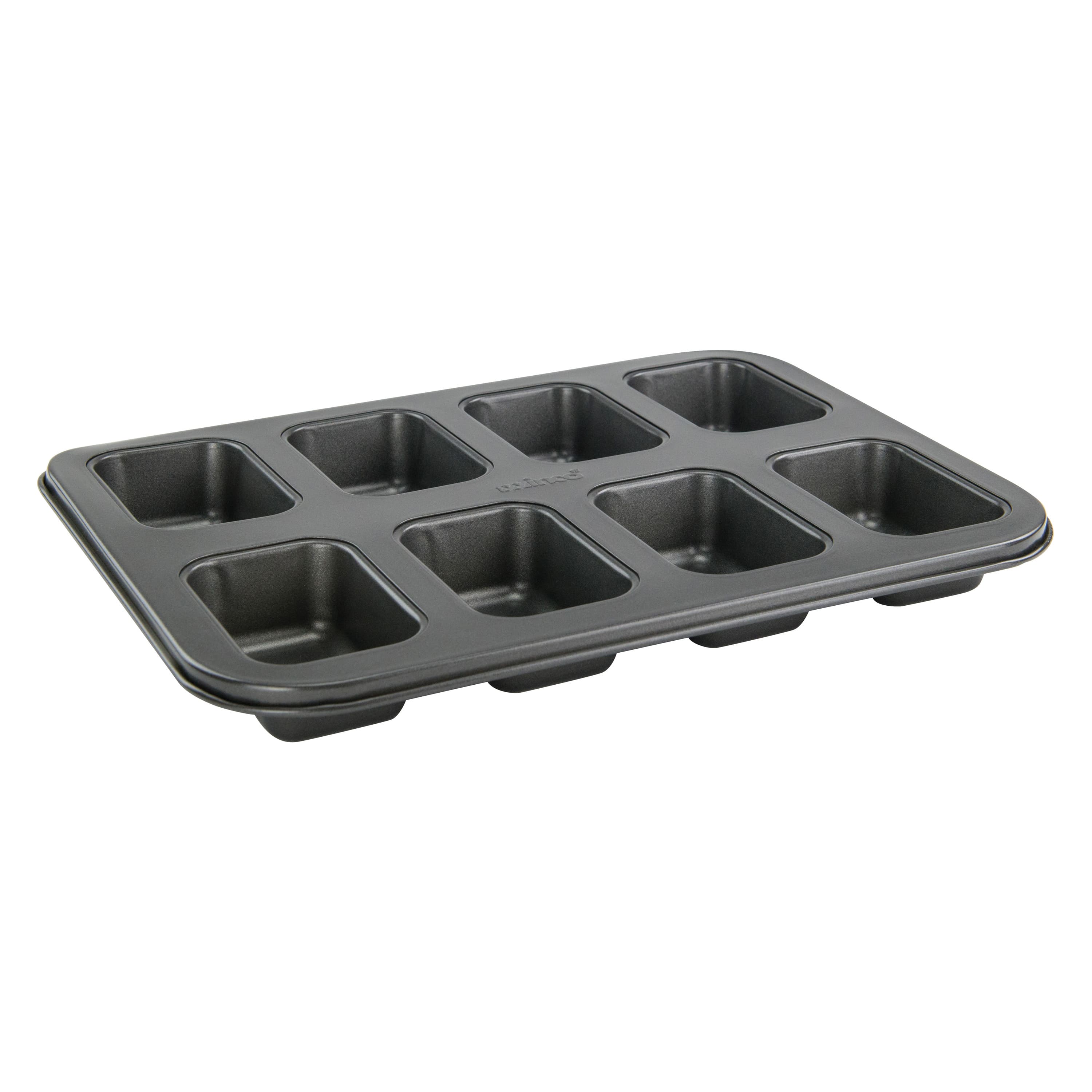 Bread & Loaf Pan 5 OZ 14X10.625X1.25 IN 8 Compartment Carbon Steel Mini Non-Stick 1/Each