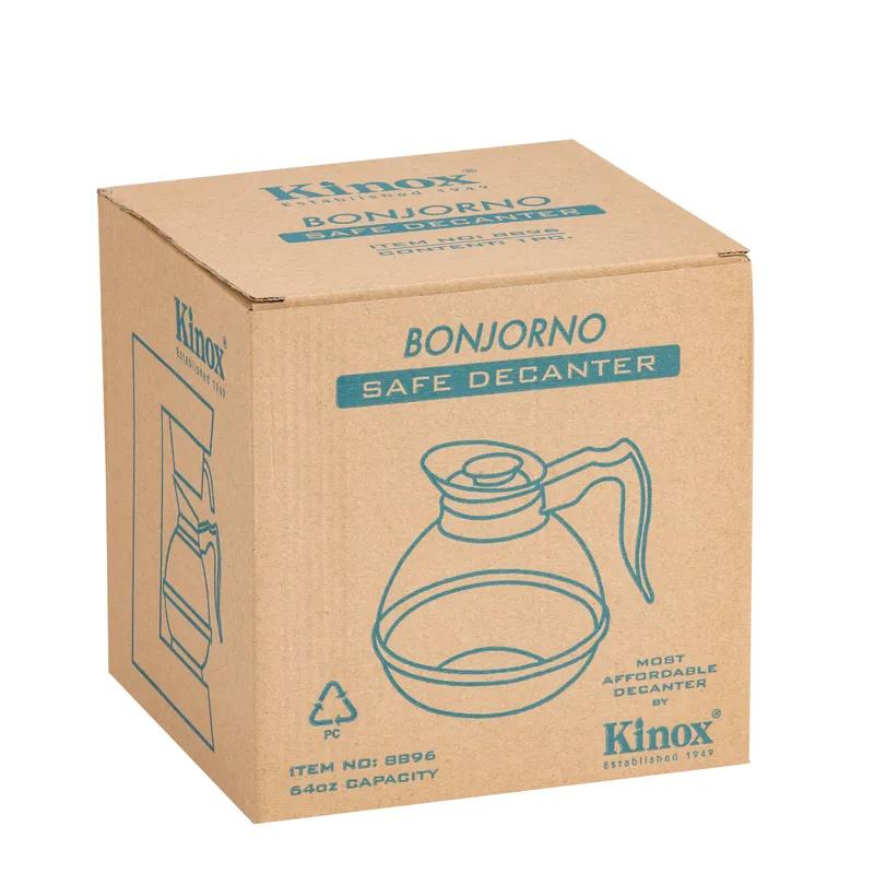 Coffee Pot/Decanter 8X6.5X6.5 IN 64 FLOZ PETG Clear Orange 1/Each