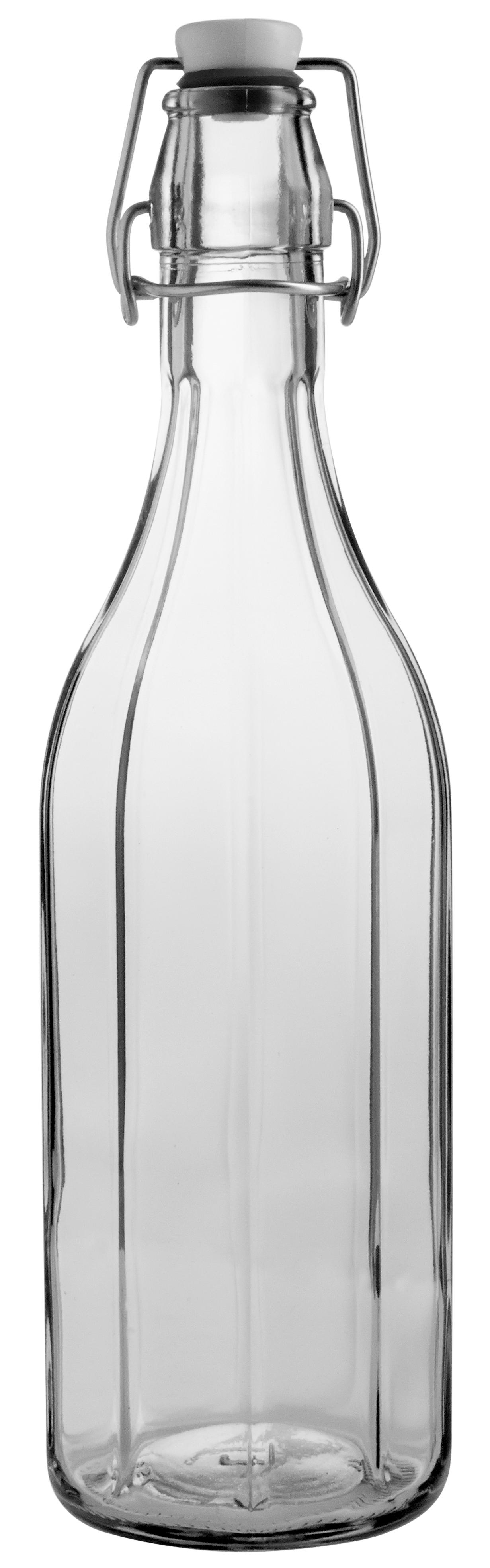 Arcoroc Bottle & Lid Combo With Swing Cap 25.25 OZ 3.25X11.25 IN Glass Clear Round Dishwasher Safe 6/Case