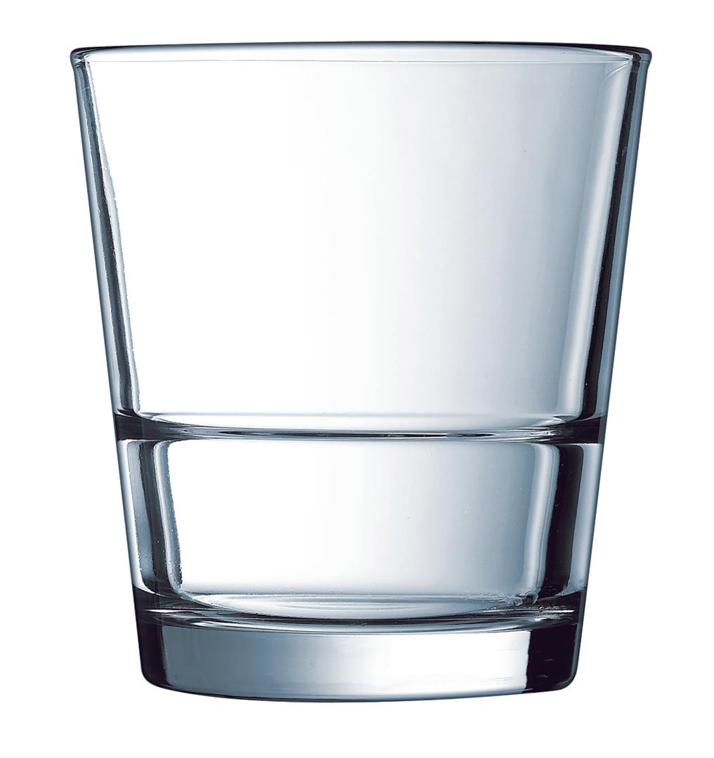 Arcoroc Double Old Fashioned 12 OZ Tempered Glass Stackable 12/Case