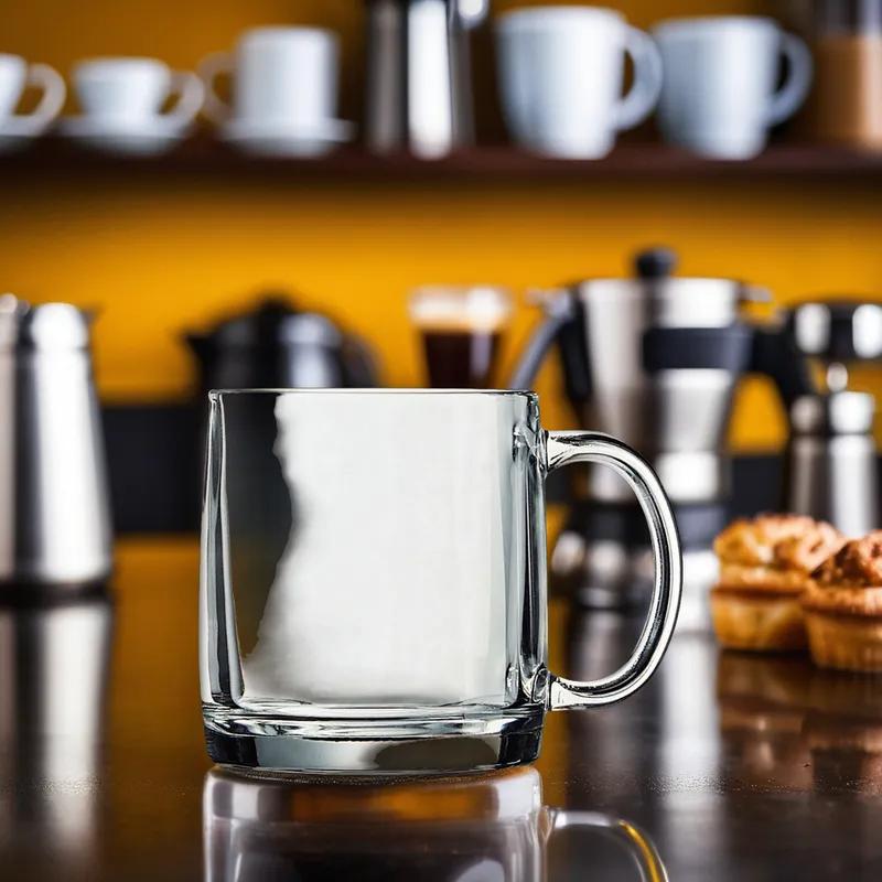 Arcoroc Nordic Coffee Tea Mug 13 OZ Tempered Glass Clear 24/Case