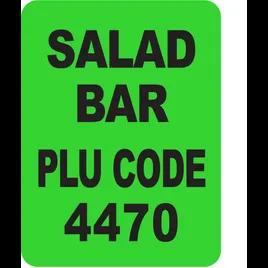 Salad Bar PLU#4470 Label Green 1000/Roll