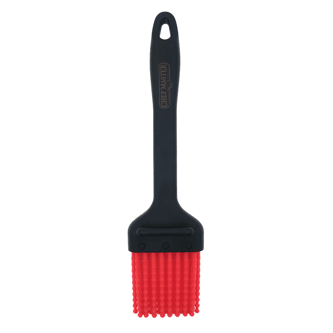 Basting Brush 2 IN Silicone Red Hooked Handle Up To 500 Degree Dishwasher Safe 1/Each