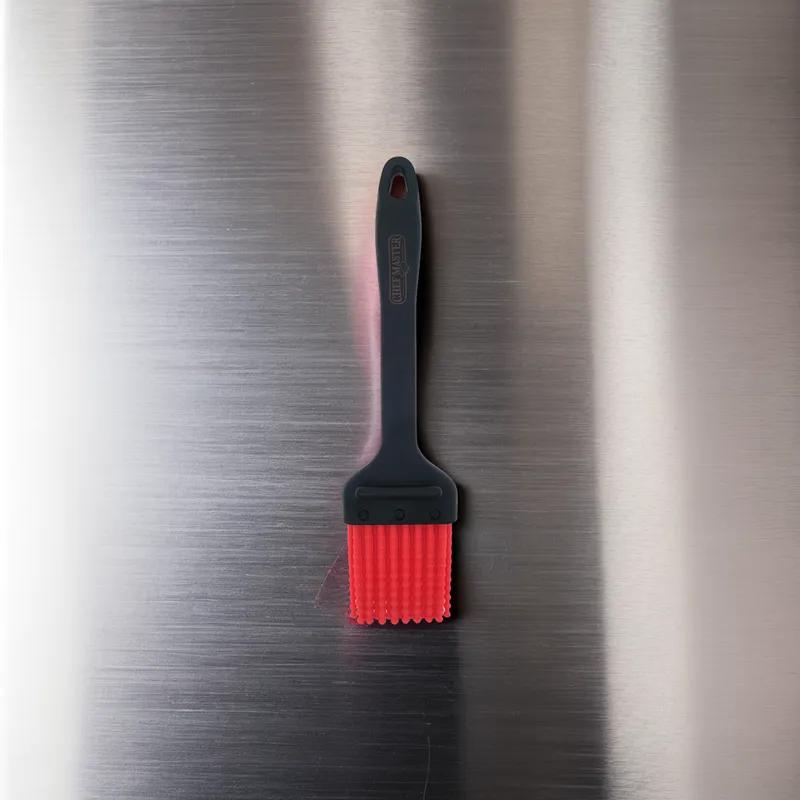 Basting Brush 2 IN Silicone Red Hooked Handle Up To 500 Degree Dishwasher Safe 1/Each