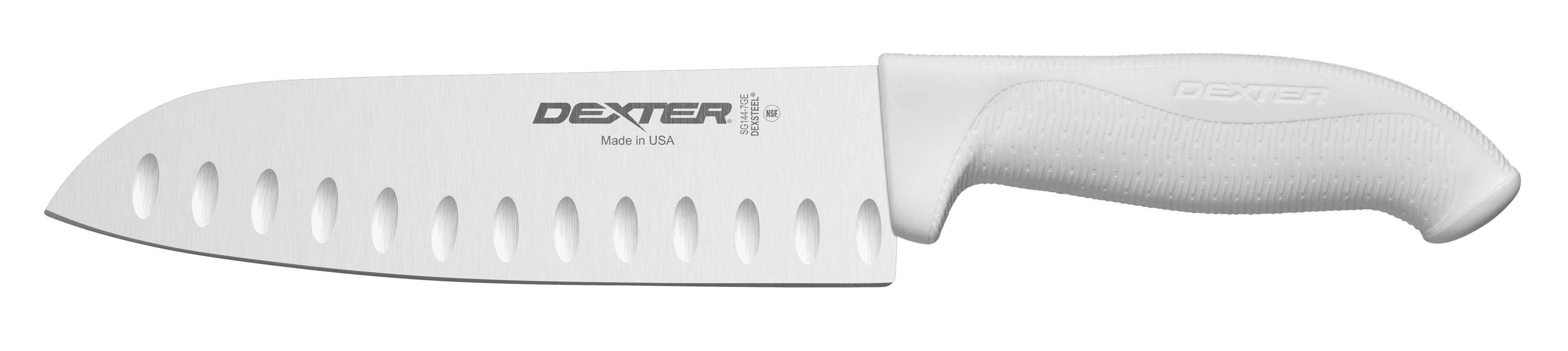 SofGrip Santoku Knife 7 IN White Duo-Edge 1/Each