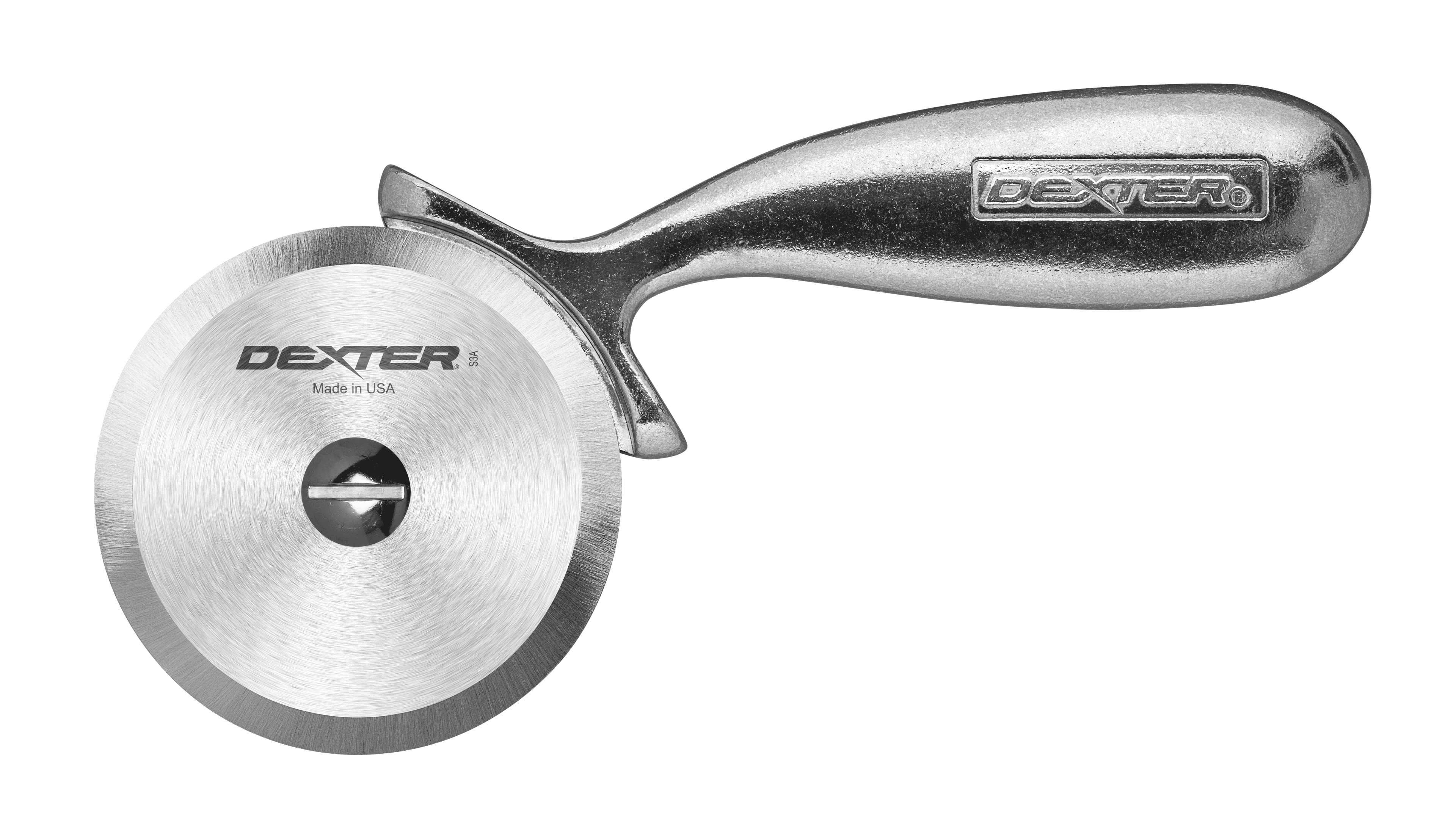 Pizza Cutter 6.25 IN Stainless Steel Aluminum Silver 2.75IN Blade 1/Each