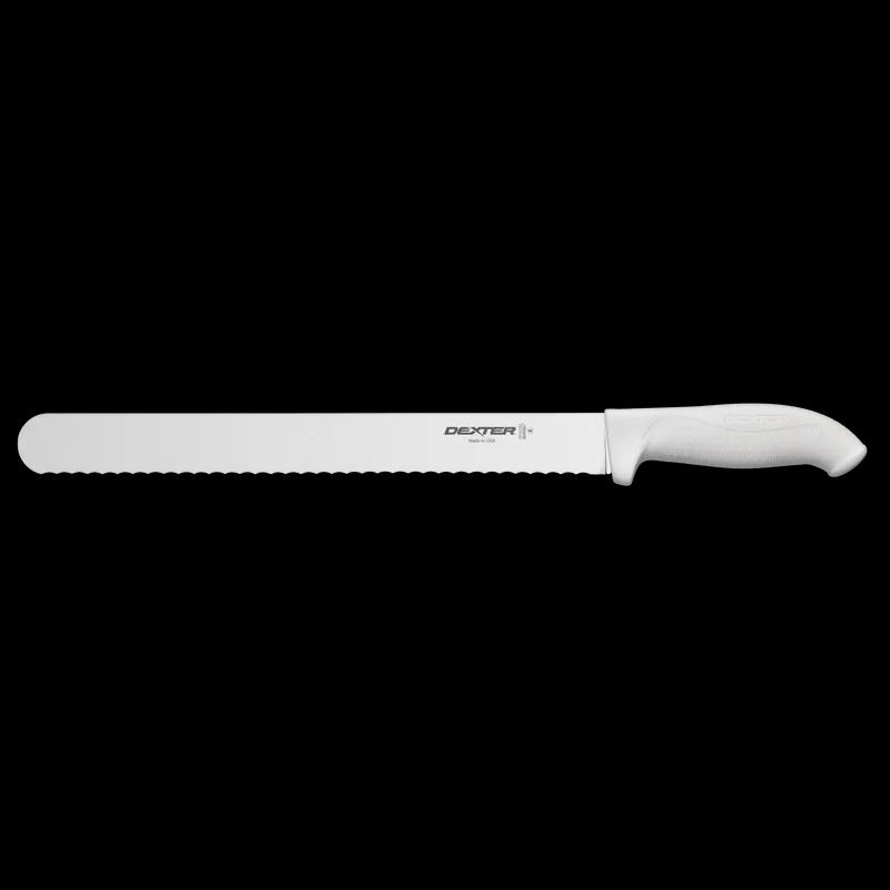 Knife 12 IN White Scalloped 1/Each