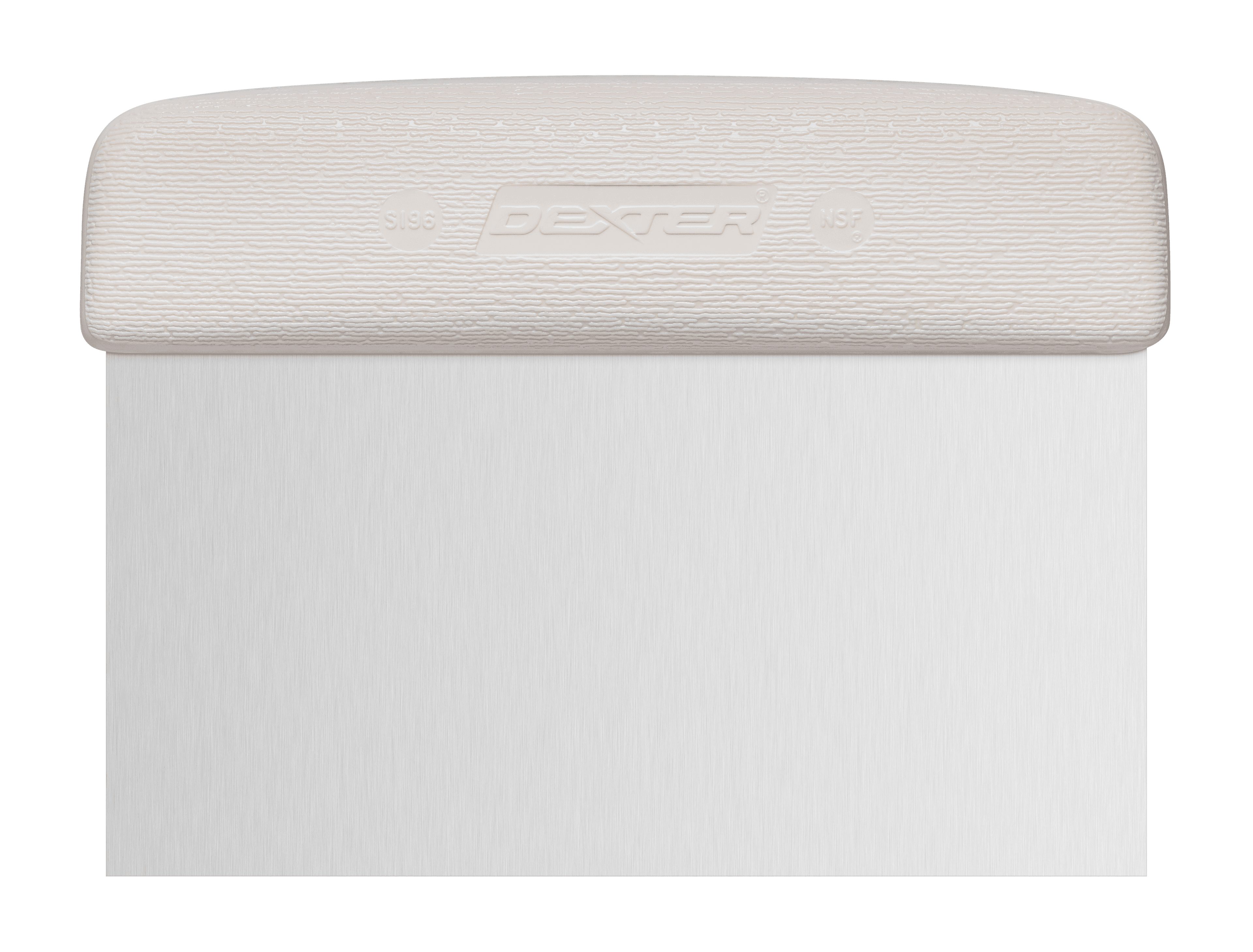 SANI-SAFE® Dough Cutter Scraper 6X3 IN White 1/Each