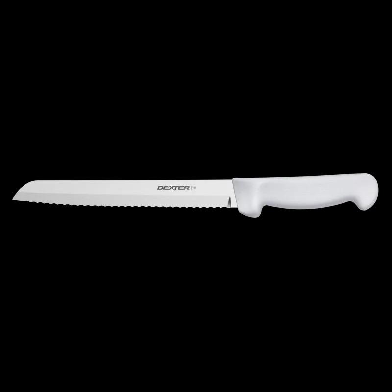 SANI-SAFE® Bread Knife 8 IN White Scalloped 1/Each