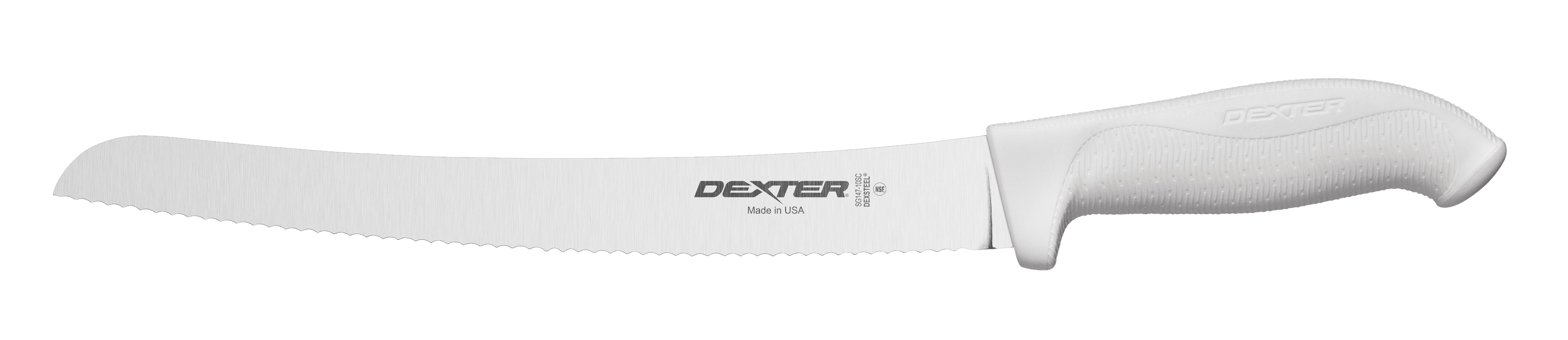 SofGrip Bread Knife 10 IN Carbon Steel Curved Scalloped 1/Each